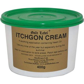 Gold Label Itchgon Cream, Itch relief for Horses, Soothing Cream, 400 GM