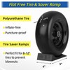 11x4.00-5” Flat Free Lawn Mower Tire and Wheel, Comes with