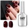 GAOY- Esmalte de uñas en gel rojo oscuro, 16 ml,
