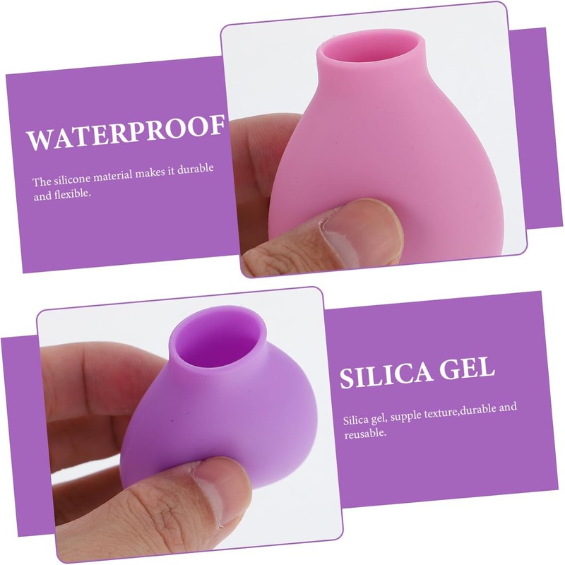 6 Piezas Estuche Para Brochas De Maquillaje De Silicona Fundas