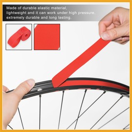 Partuto 26" Bike Wheel Rim Strip Rim Tape Liner Inner Tube Band PVC Red Pair Replacement