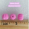 MajorCrafts 96pcs 10mm Pumpkin Style Resin Spacer Loose Beads for