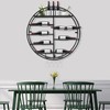 YIYIBYUS Round Wall Mounted Wine Rack,Wine Shelf Wall Mounted, Round