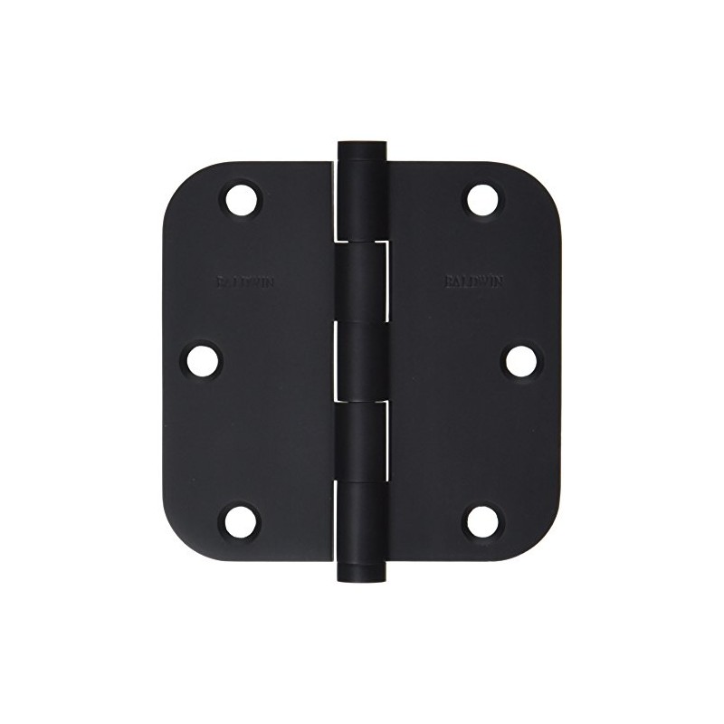 Baldwin 1135190I Radius Mortise Hinge, Black