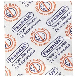 FreshUs 100cc Oxygen Absorbers for Dehydrated Food and Emergency Storage (100 Pack), Multicolor