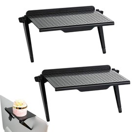 Srcasy Pack of 2 Monitor Top Shelf, Monitor Top Shelf, Screen Top Shelf, TV Screen Organiser Shelf, Screen Top Shelf, for TV Box, Router, Camera, Game Box, Remote Control