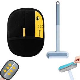 1 x Fur Magnet + 3-in-1 Pet Hair Remover, Fur Magnetic Glove, Cat/Dog Gloves, Yomi Fur Magnet Static Removal Gloves for Pet Hair, Reusable Grooming Gloves for Pets