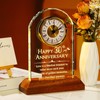 YWHL 30th Wedding Anniversary Clock Gifts for Couple, 30 Years