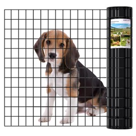 HMOLIKH 48"x50ft PVC Coated Welded Wire Fence, 16 Gauge 2"x3" Mesh Garden Fence & Animal Barrier, Rust-Proof Agricultural Fencing for Yard, Pets, Deer Protection