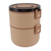 Stainless Steel Lunch Container Round Shape Lightweight Insulation Compact Lunch