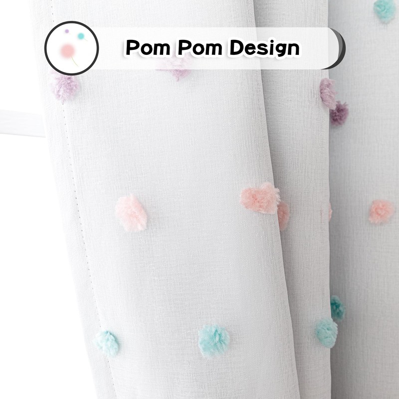 MYSKY HOME Total Blackout Curtains for Kids Room 84 Inch