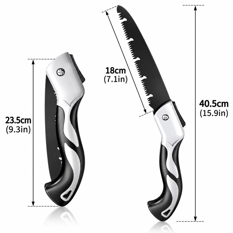 Folding Hand Saw for Tree Pruning and Wood Cutting –