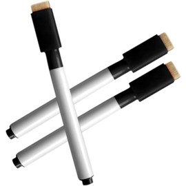 Zhuluck 10Pcs White Board Pens Rewritable White Board Dry Erase Markers With Eraser Cap Black Professional Markers and Highlighters,Writing and Correction Supplies