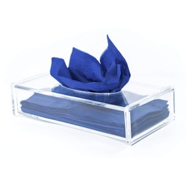 TRIXES Large Tissue Box Clear Acrylic