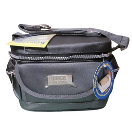 Glacier Gear Nylon Insulated 6-Can 5-Pocket Cooler w/Carry Strap - Gray