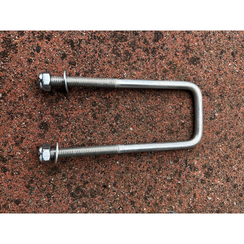 U Bolt Square M8 Thread 60mm Inner Width x 100mm