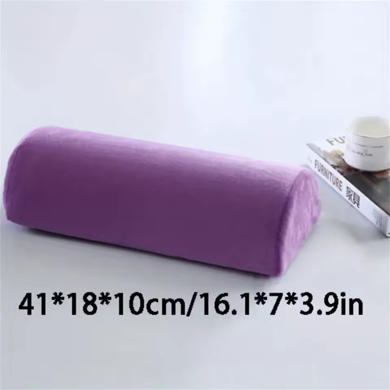Half-Moon Memory Foam Bolster Pillow for Knee, Ankle, Back &