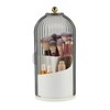 KitVacPak Makeup Brush Holder Organizer with Lid,360 Rotating Clear Dust