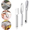 RSYHVG 3 PCS Fish Scaler Remover,Fish Descaler Tool,304 Stainless Steel