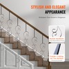 VEVOR Staircase Metal Balusters, 44'' x 1/2" Galvanized Steel Decorative