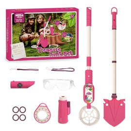 KOALA DIARY Outdoor Adventure Metal Detector for Kids Toys Set,Outdoor Beach Toys for Kid, with Shovel,Compass, etc.Kids Metal Detector Gift Toys for Ages 3+