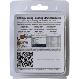 America Go Fishing - Fishing and Dive Sites Memory Card - Middle Keys Monroe County Florida