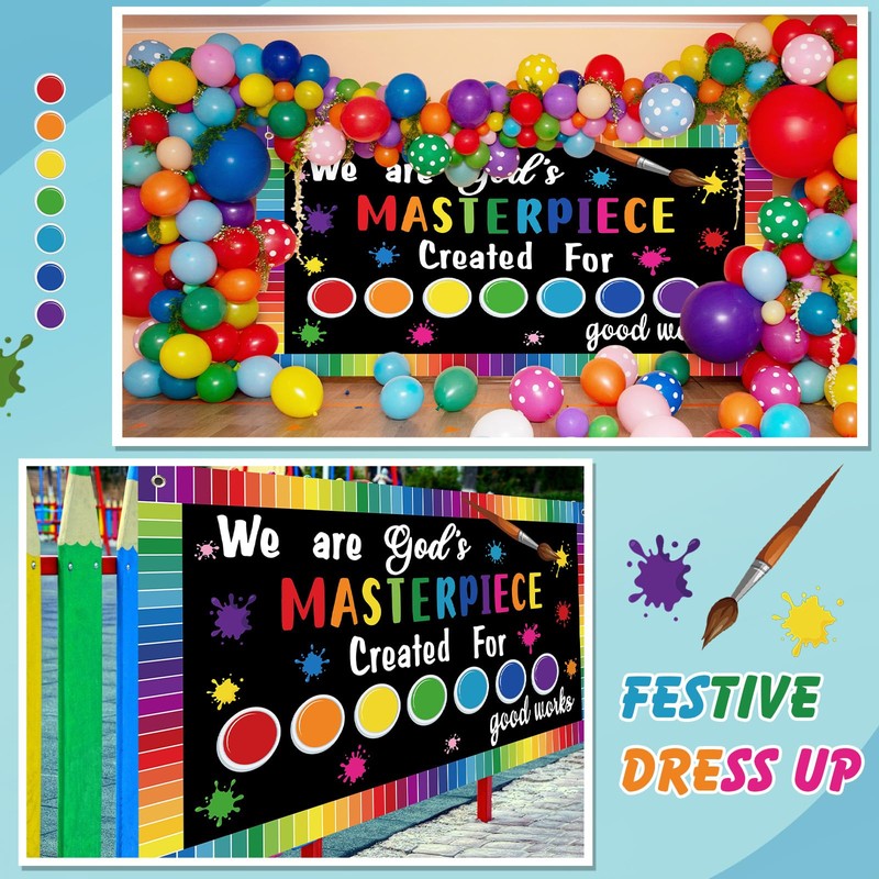 SmoothNovelty Classroom Welcome Bulletin Board Decoration We are God's Masterpiece