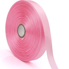 Nsilu 1/2 inch, Pink Ribbon for Gift Wrapping 50 Yards Perfect Wedding Party Wreath Sewing DIY Hair Accessories Decoration Floral Hair Balloons Other Projects