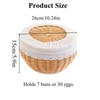 10.24In Tortilla Warmer Basket with Removable Liner and Napkin Cloth