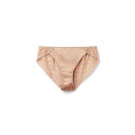 Intimissimi Woman's Lace and Silk Bikini Briefs in Natural, Size L