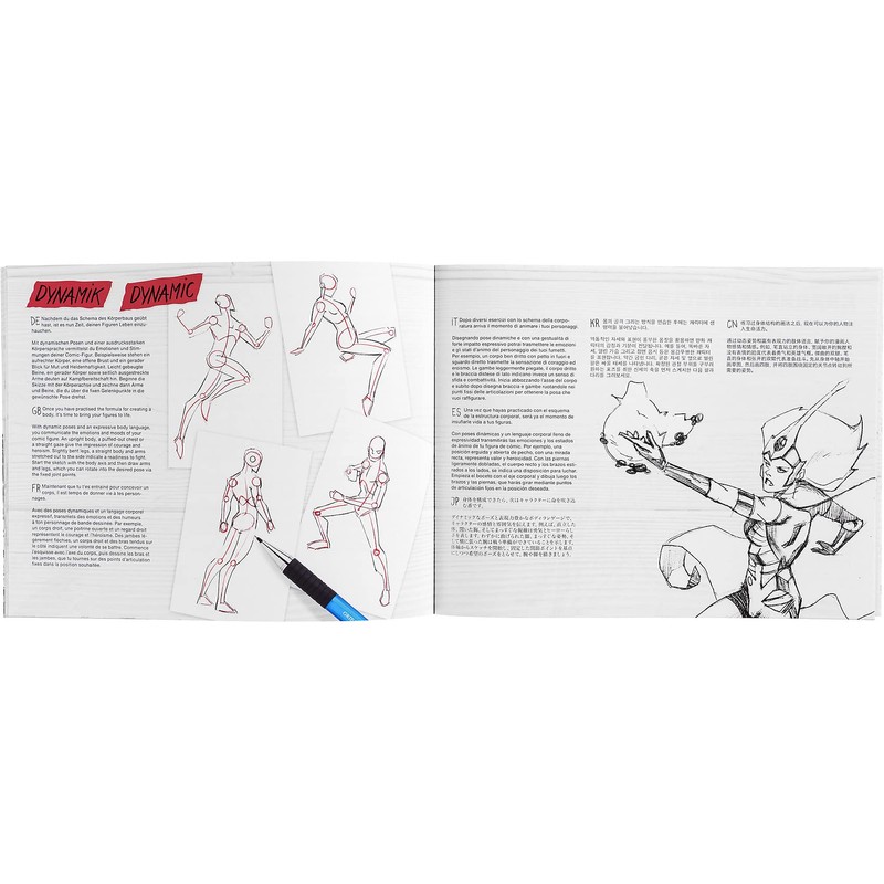 Faber-Castell 167195 Pitt Artist Pen Comic Illustration Set, 3 Ink