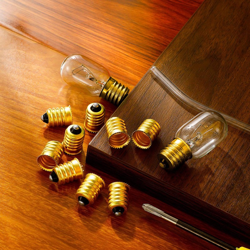 Honoson 15 Pieces E14 to E12 Adapter Converter Lamp Adapter