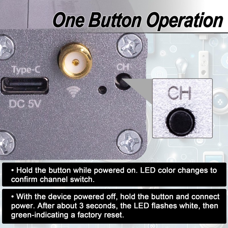 Pknight 2.4G Wireless DMX Controller,Compact Transceiver with Wi-Fi/Bluetooth Connectivity, Supports