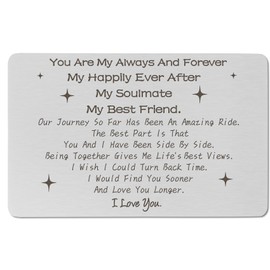 Valentines Day Gifts,Boyfriend Gifts,Valentines Gifts for Him,I Love You Gifts,Girlfriend Birthday Card,Cute Gifts for Boyfriend,Wedding Gifts,Christmas Boyfriend Gifts,Wallet Insert Card