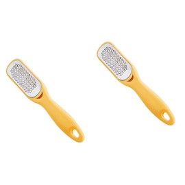 Baluue 2 Pcs Foot Care Tool File Double Sided Foot Scraper Stainless Steel Dry or Wet Use