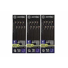 Matrix MXC-4 X-STRONG BAIT BAND RIGS 10CM/4INS (12)
