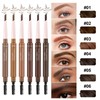 Eyebrow Pencil Waterproof & Sweatproof with Dual-Ended Design for Precise