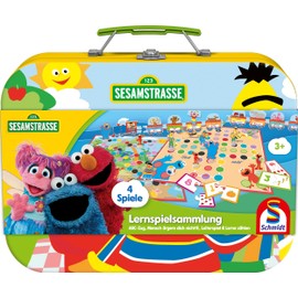 Schmidt Spiele 40640 Sesame Street Educational Game Collection for Children Game Collection