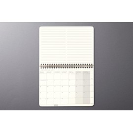 SIGEL C2681 Desk Calendar Landscape Calendar 2026, Approx. A5 Landscape, Black, Hardcover, 2 Pages = Bottom Month/Top Note Page, 144 Pages, for Standing, Made from Sustainable Paper, Conceptum