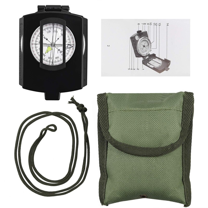 GETLITOOL Compass Professional Multi-functional Compass High Precision Compass Foldable Compass