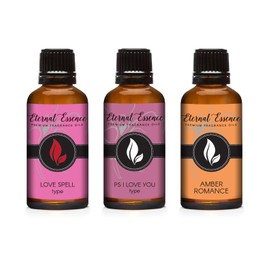 30ML - Trio (3) - Love Spell Type, Amber Romance & PS I Love You Type - Premium Fragrance Oil Trio - 30ML