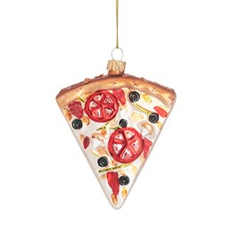 Sass & Belle Pizza Slice Shaped Bauble