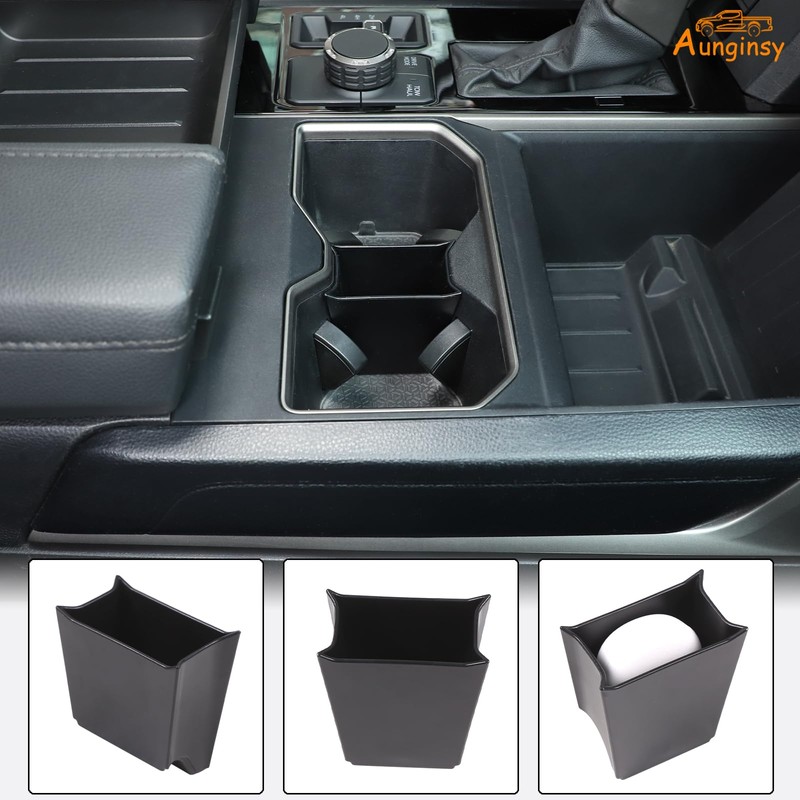 Aunginsy Center Console Cup Holder Divider Storage Box Compatible with