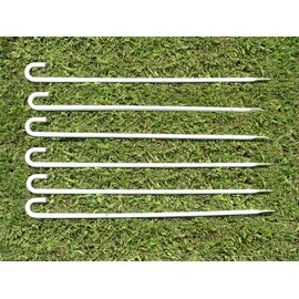 14' Dog Agility Tunnel (Red) with 6 J-Shape Metal Stakes