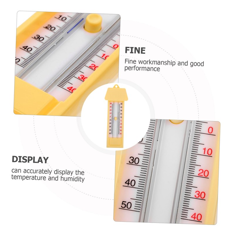 NOLITOY Portable Indoor Outdoor Thermometer with Functionality for Garden Greenhouse