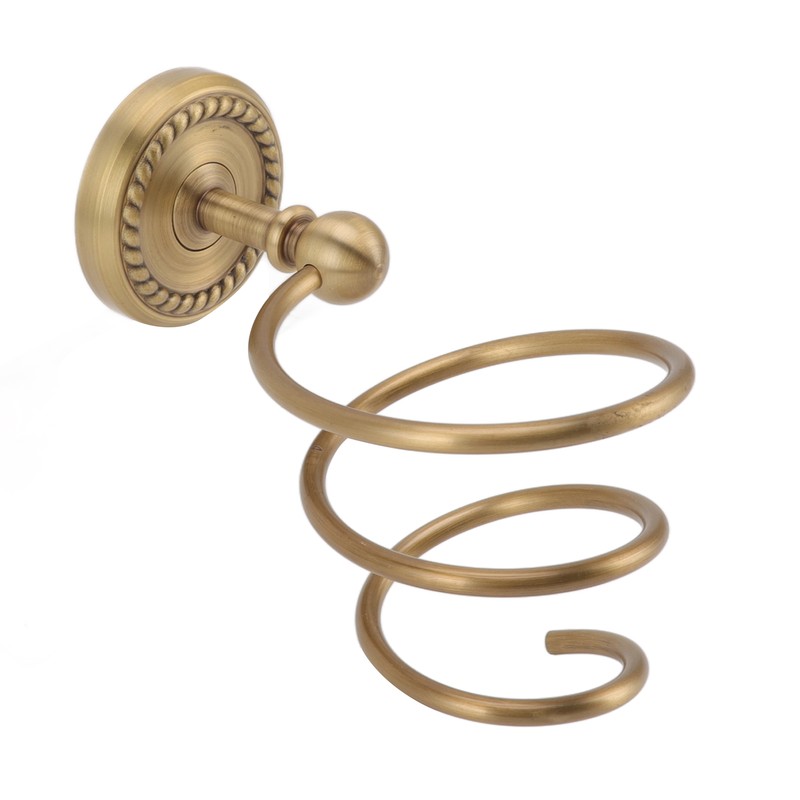 Hair Dryer Holder Antique Brass Hair Care Tools Holder Wall