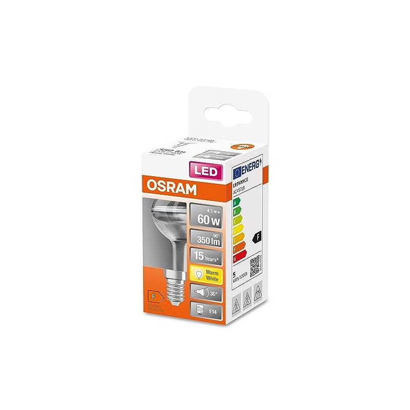 LED Star Reflector Lamp R50 4.3 Watt E14 Warm White