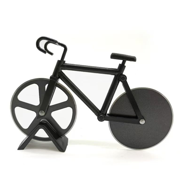 Bicycle Pizza Cutter Wheel,Non-Stick Dual Cutting Wheels Stainless Steel Bike