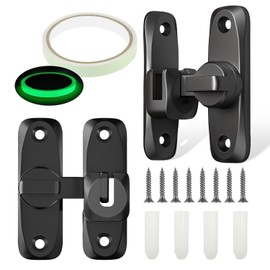 Pack of 2 Sliding Door Lock Door Bolt Interior Gate Bolt Sliding Door Bolt 90/180 Degree Sliding Bolt Door Lock Light Door Bolt Sliding Door Lock Suitable for Most Windows and Doors