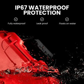 NANUK 903 Waterproof First Aid Box Empty – Durable, Medical First Aid Organizer Case, IP67-Rated, Dustproof, Impact-Resistant, and Floats (7.4" x 4.9" x 3.1") – Red